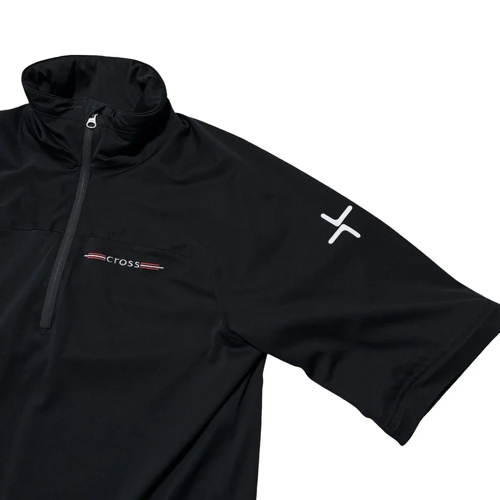 CROSS Sportswear Men's Short Sleeve Windbreaker‎ Pullover Size Large 23 x 27